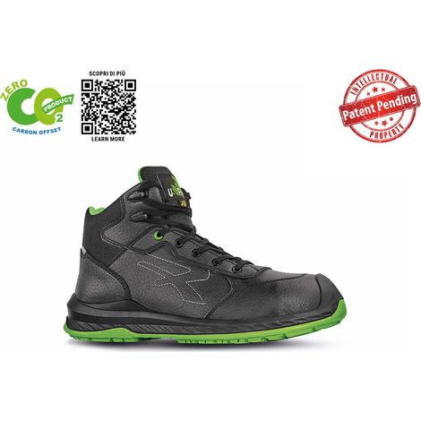 Hochsichere Sicherheitsschuhe NIAGARA UK ESD S3 CI SRC - Schwarz/Grün 41