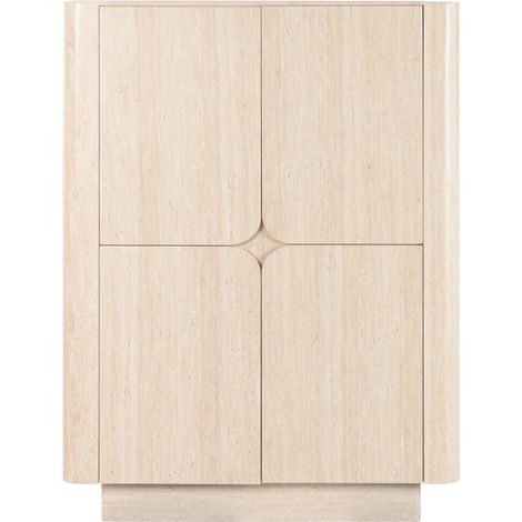 Armario Madera Simil 100X40X134 Travertino Beige (1/4)
