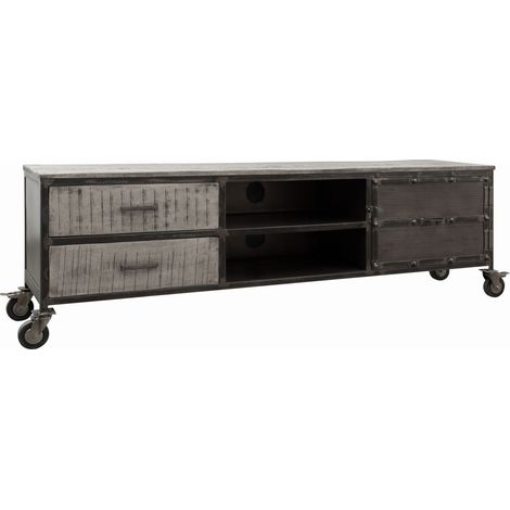 TV-Board Mango 190x40x60 grau lackiert HEAVY INDUSTRY 131