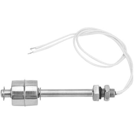 PA Interrupteur à flotteur avec capteur de niveau de liquide en acier inoxydable pour piscines, 100 mm (1/4)