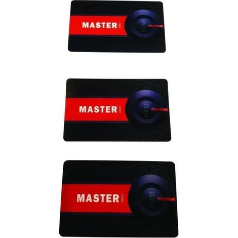 Kit programmazione ISEO 3 badge master supporto Mifare
