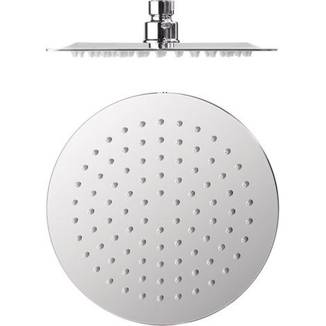 Douche acier inoxydable de tête anticalcaire à rotule diam 200 Chromé - TRES 134315001 (1/2)