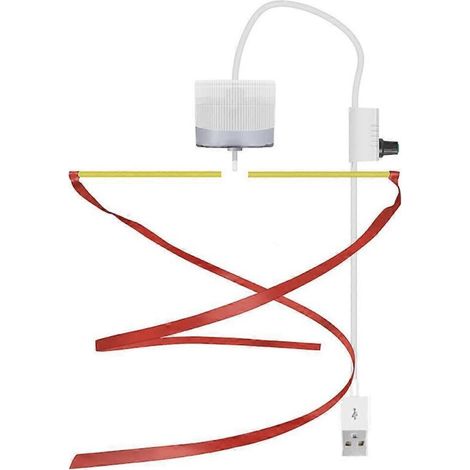Ventilateur de plafond anti-mouches avec interrupteur marche/arrêt, câble d'alimentation USB de 327 cm, modèle à une tête. (1/5)