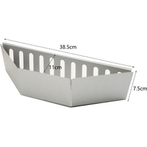 Cestas para carbón para barbacoas – Juego de 2, diseño duradero galvanizado, ideal para acampar y para llevar en el maletero del coche.