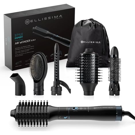 Imetec Bellissima Style Expert Air Wonder Spazzola Aria Calda 6 in 1 Ioni 1000W