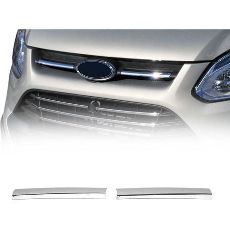 Moulure de Grille de Calandre Compatible avec Ford Transit Custom 2013 à 2017, Garniture Baguette de Calandre en Acier Inoxydable Argent (1/5)
