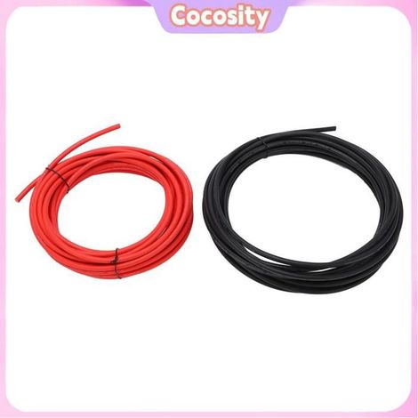 Câble solaire - COCOSITY - 6 mm² 20 m - Cuivre étamé - Double isolation XLPE - Lot de 2 (1/5)