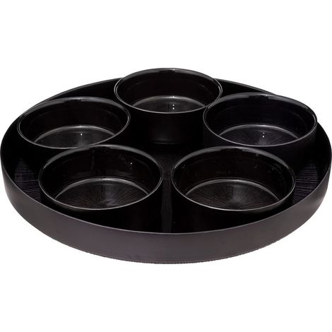 Secret-de-gourmet Astra set apéritif verre noir 6 pièces (1/4)