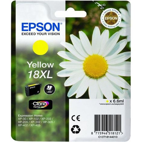 Epson Daisy Cartuccia Margherita Giallo Inchiostri Claria Home 18XL C13T18144012 (1/4)