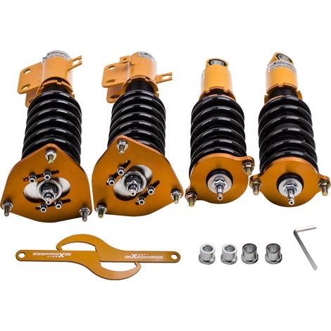 24-fach verstellbarer Dämpfer Gewindefahrwerk für Subaru Legacy BE 1999-2004Gewindefahrwerk for Subaru Legacy 2000-2004 BE mit 24 einstellbaren Dmpfern