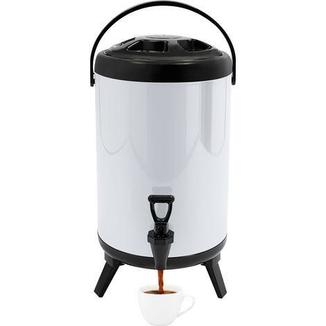 Distributeur isotherme, seau à soupe isolé, grande capacité de 10 l, acier inoxydable 201, convient pour les fêtes, les mariages, les restaurants en libre-service