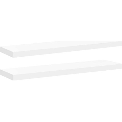 Maison Exclusive - Schweberegale 2 Stk. Weiß 90x23,5x3,8 cm MDF