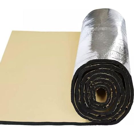 – Tapis d'insonorisation 50cm x 100cm x 10mm – Isolation acoustique et thermique ignifuge – Amortissement des vibrations pour voitures - 50cmx100cmx10mm (1/5)