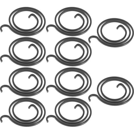 Lot de 10 ressorts de poignée de porte rotative DIY - Kit de réparation - Accessoires pour poignées de porte intérieures gauche et droite - 36,5 x 27,5 mm (1/5)
