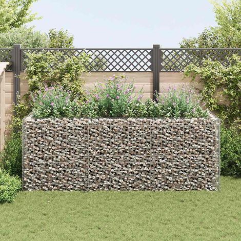 Gabion surélevé en acier 270×90×100 cm