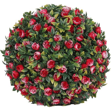 Topiary Boule Suspendue - Boule Florale Artificielle en PE - Diamètre 20 cm - Décoration Intérieure et Extérieure - 1 Pièce (1/5)