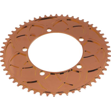 BOLANY 130BCD 56-Zahn-Kettenblatt, einfach, für Falträder und BMX-Räder, roségoldene Farbe (1/5)