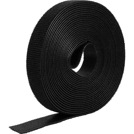 1 rouleau de 5 attaches de câble auto-adhésives réutilisables en nylon avec fermeture auto-agrippante, 2 cm x 5 (1/4)