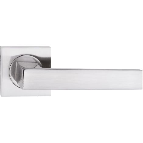 Poignée de porte carrée Qubik, nickel brossé - MP KL vqkn