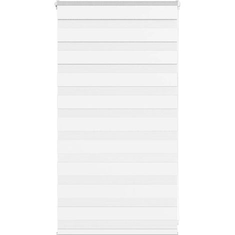 Doppelrollo Weiß 70x100 cm Stoffbreite 65,9 cm Polyester