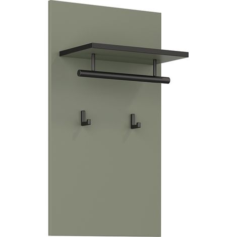 Perchero de pared con 2 panteras Lilia Verde (1/4)