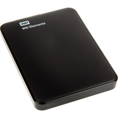 Disque dur externe Western Digital WD 1 To 2,5" USB, WDBUZG0010BBK-eesn (1/2)