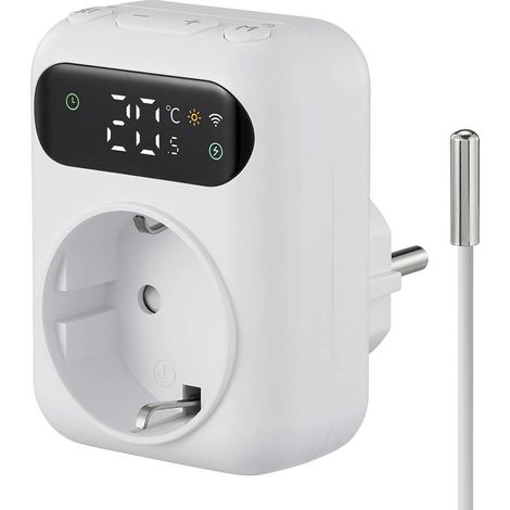 Sygonix SY-6824096 Termostato universale Spina intermedia Settimanale 1 pz.