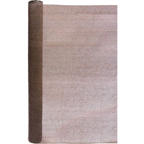 ROLLO MALLA OCULTACIÓN RECYNET 120 G/M2 MARRÓN 1.5 X 10M (1/4)