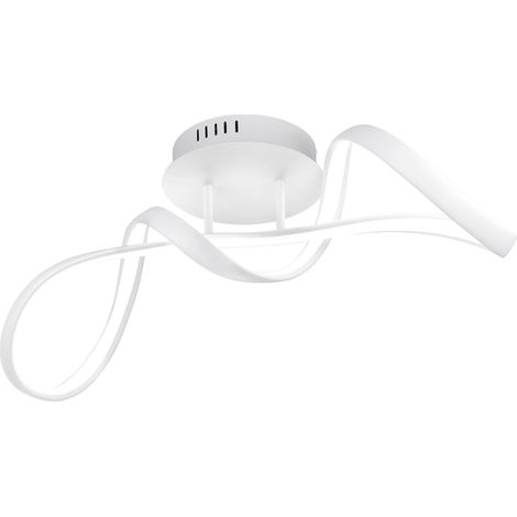 Plafoniera da Interno a LED SMD in Metallo Bianco Opaco (1/2)