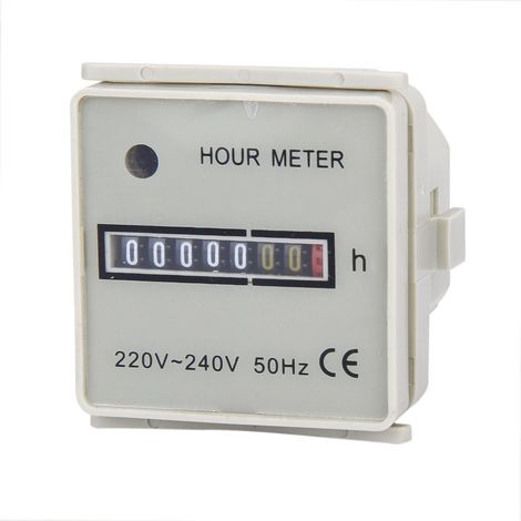 Imperméable à L'eau Numérique LCD Inductive Compteur Horaire Minuterie Pour Marine Moto ATV Motoneige Bateau Tondeuse À Gaz 220-240 V AC (1/5)
