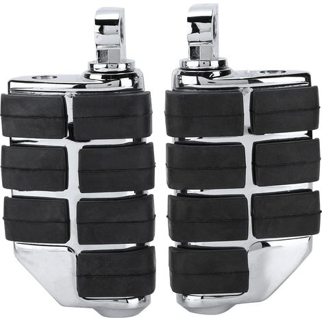 Repose-pieds en Aluminium CNC avec Caoutchouc-remplacement et la Plupart des Modèles de Moto-repose-pieds avec Confort I-slipsd (A (galvanoplastie)) (1/4)