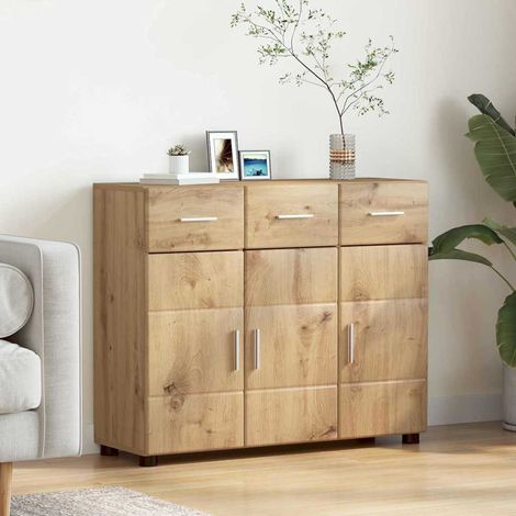 Sideboard mit Regal FLORIN Artisan-Eiche 88,5 x 30,5 x 73 cm (1/5)