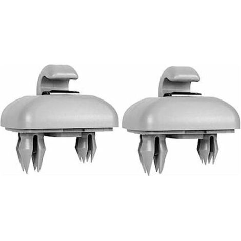 Clip para parasol de coche de 2 piezas, gancho para parasol de coche, para Audi A1, A3, A4, A5, Q3, Q5 (8E0, 857, 562) A7, B6, B7, B8, S4, S5, Gris (1/5)