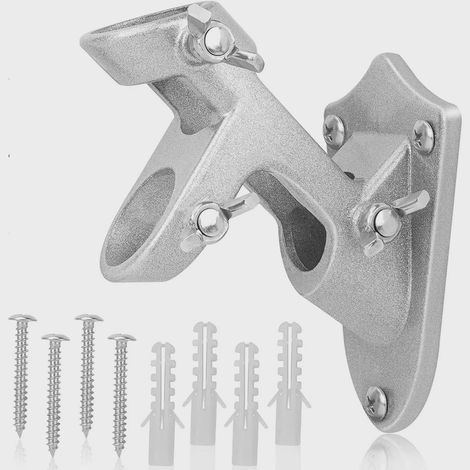 Fahnenmasthalterung für den Außenbereich, robuste, rostbeständige Aluminiumhalterung, Zubehör für Fahnenmasten mit 2,5 cm Durchmesser