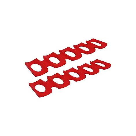 Portabottiglie in silicone in 2 pezzi, portabottiglie per frigorifero, contenitore portaoggetti, portabottiglie pieghevole (1/2)
