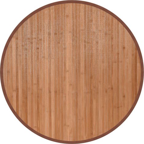 Teppich Rund Natur 80 cm Bambus vidaXL (1/5)