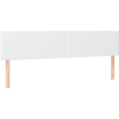 Testiera Bianca 160x5x78/88 cm in Similpelle vidaXL