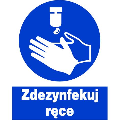 Cartello di sicurezza e salute ZNO-34 - DISINFETTA LE TUE MANI