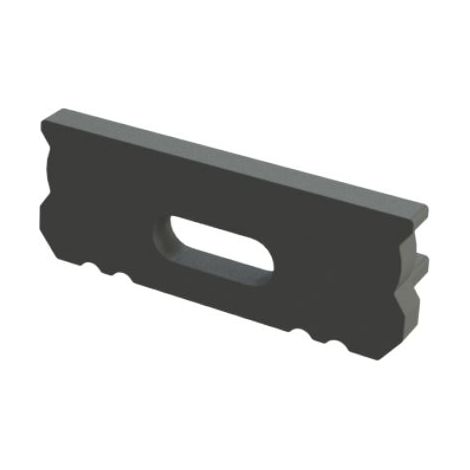 AL12-GLS1-AB-EC-O: GLS1-Endkappe schwarz mit Loch