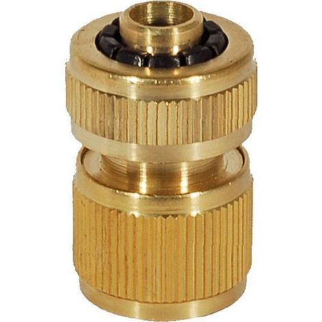 Raccord Rapide Traversant Laiton - 1/2 Pouces À 5/8 Pouces - Étanche - Pour Tuyaux D'arrosage - 1 Pièce
