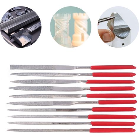 Outils auxiliaires pour l'impression 3D : lime diamantée, lime plate, lime de ponçage et d'ébavurage. (1/5)