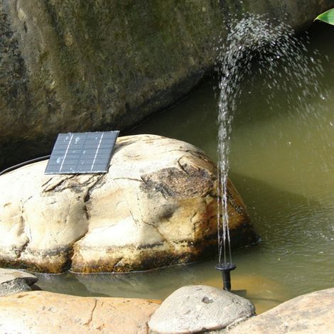 Pompe à eau solaire avec fonction fontaine – panneau de 16 cm et (f2) (1/5)