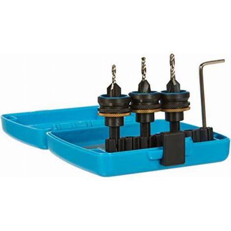 Serie punte con svasatore attacco 1/4'' x avvitatore Fervi 0526