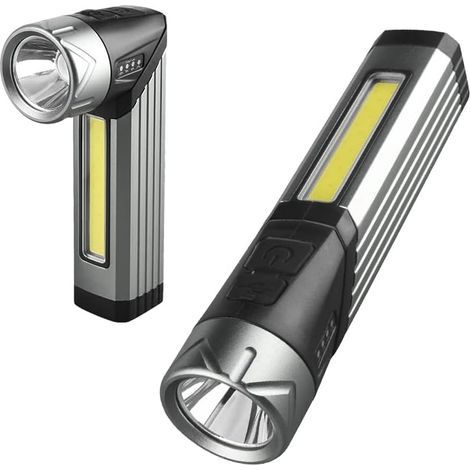 Lampes rechargeables Mag lampes d'urgence, lampe à 90 degrés, clip sur la lumière COB lumière de travail [Classe énergétique C] (1/5)