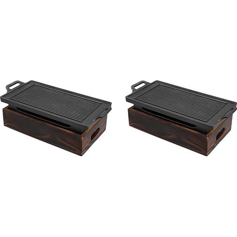 hornos de barbacoa portátiles sin humo, coreanos y japoneses, de carbón, para uso doméstico y exterior, antiadherentes. (1/4)