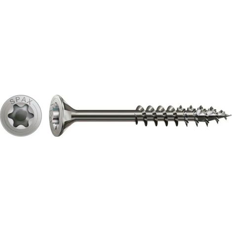 [NEUWERTIG] B-Ware Spax Schrauben Universalschrauben 6x80 Edelstahl Senkkopf Tg A2 T Star 100 Stück