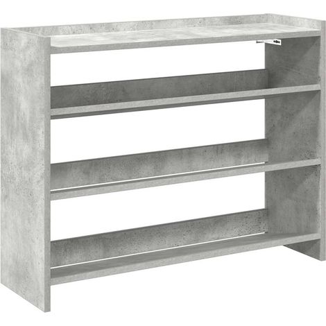 Meuble à chaussures,Étagère à chaussures gris béton 80x25x62 cm bois d'ingénierie CFW5780624 (1/5)
