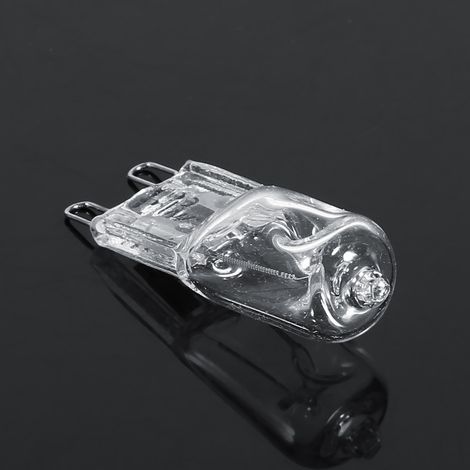 Lot de 10 ampoules halogènes à culot G9, 120 V, 40 W, blanc chaud lumineux, pour l'éclairage domestique. (1/5)