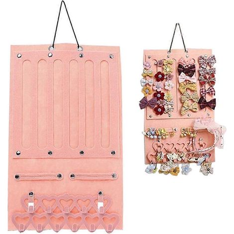 Organisateur porte-accessoires pour cheveux en feutrine, cintre décoratif à faire soi-même (1/4)