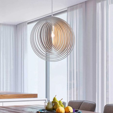 Suspension Circles Rotatif Boolan Bois Clair Trio Lighting (1/5)